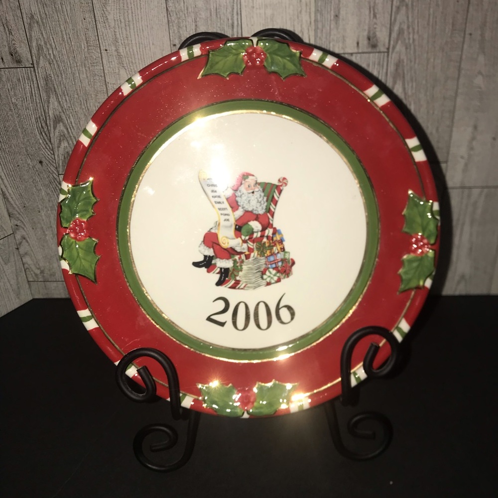 Christopher Radko Christmas 2006 Limited Edition Plate #1573 " Letter to Santa "